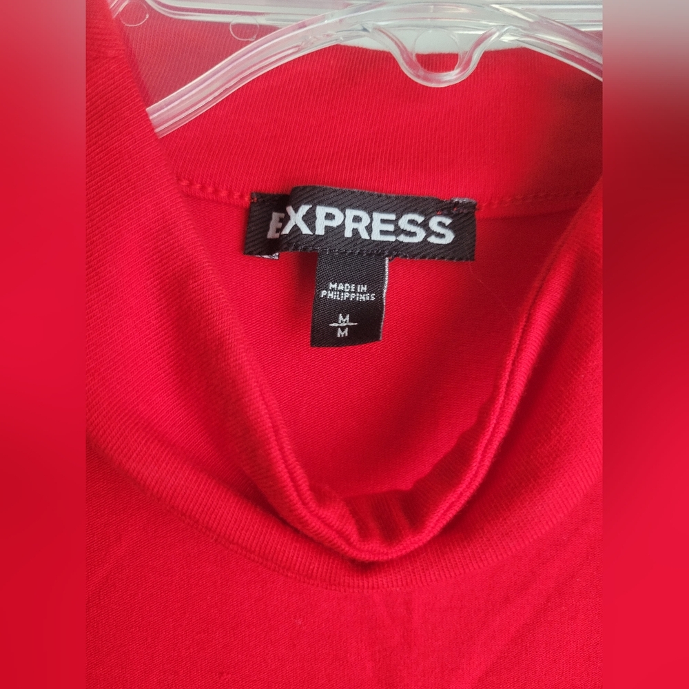 Red Choker Tank, Medium - Picture 2 of 3
